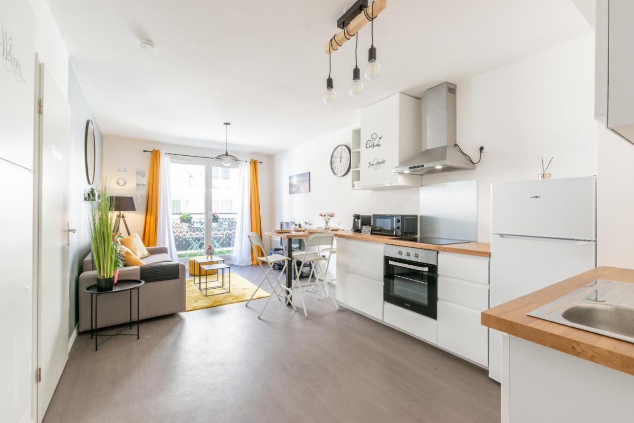 The Sunshine- Appart Cosy Proche Paris-Disney Avec Parking Prive Dans Residence Meaux Bagian luar foto
