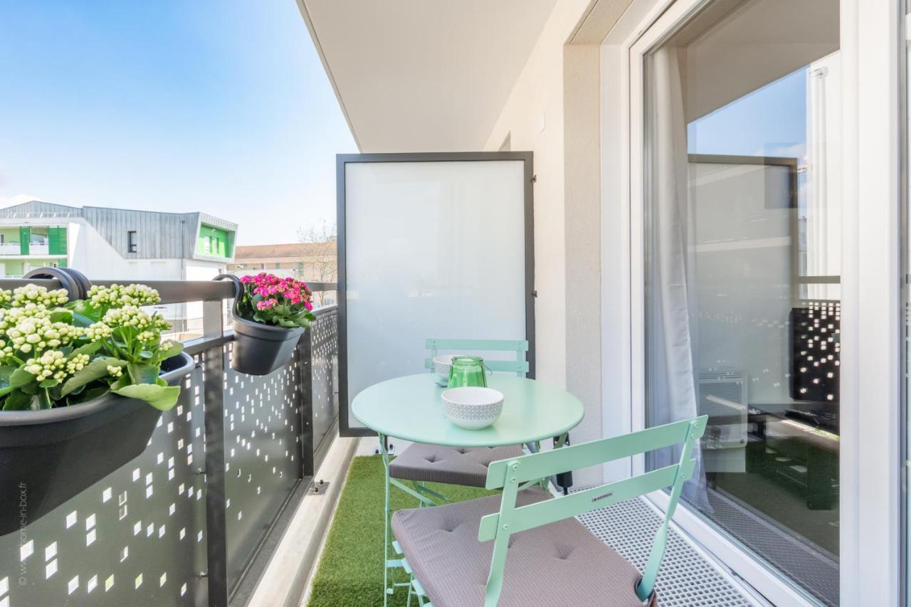 The Sunshine- Appart Cosy Proche Paris-Disney Avec Parking Prive Dans Residence Meaux Bagian luar foto