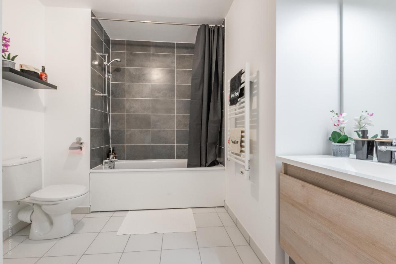 The Sunshine- Appart Cosy Proche Paris-Disney Avec Parking Prive Dans Residence Meaux Bagian luar foto