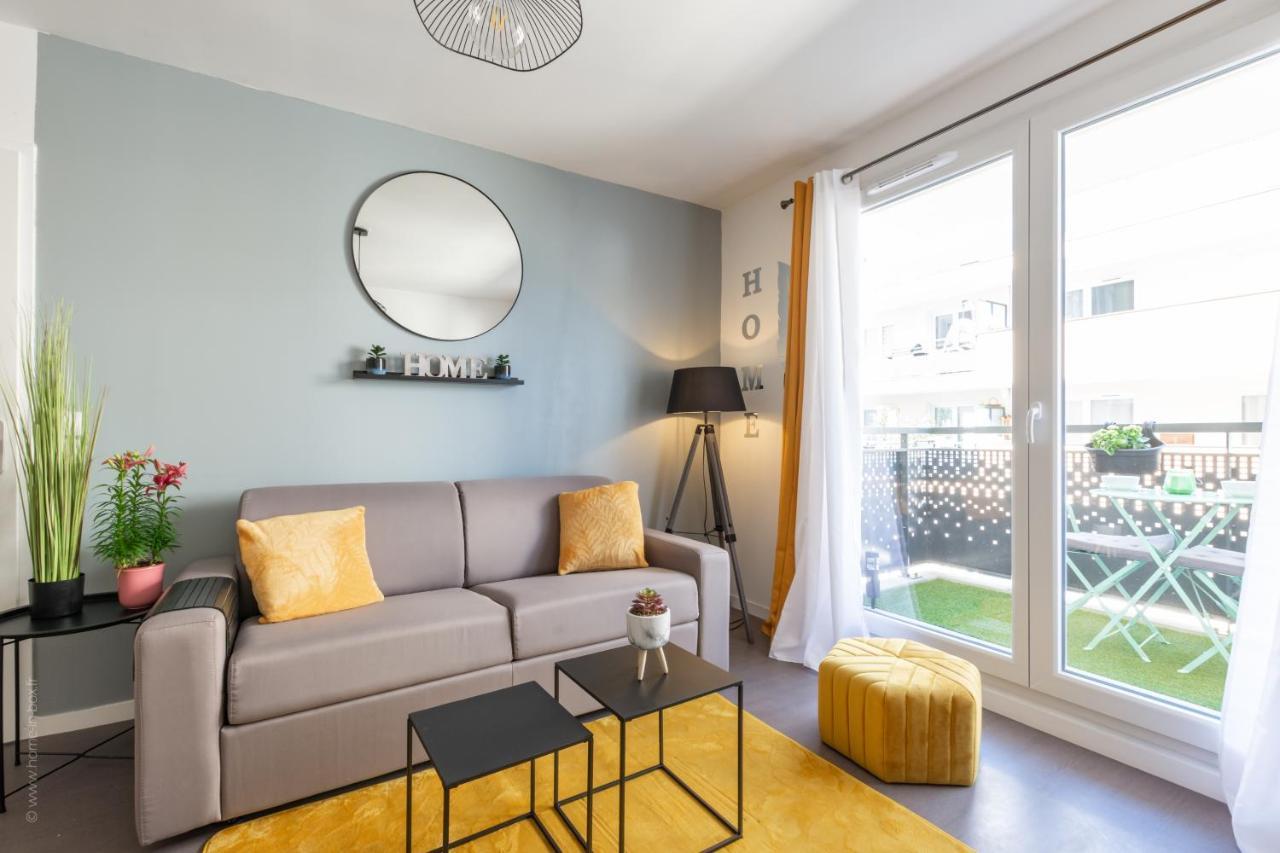 The Sunshine- Appart Cosy Proche Paris-Disney Avec Parking Prive Dans Residence Meaux Bagian luar foto