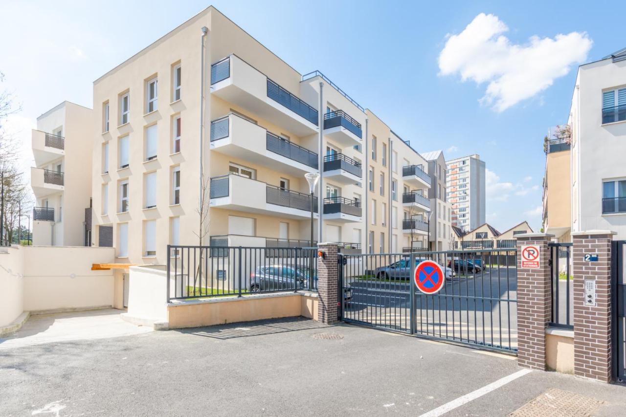 The Sunshine- Appart Cosy Proche Paris-Disney Avec Parking Prive Dans Residence Meaux Bagian luar foto
